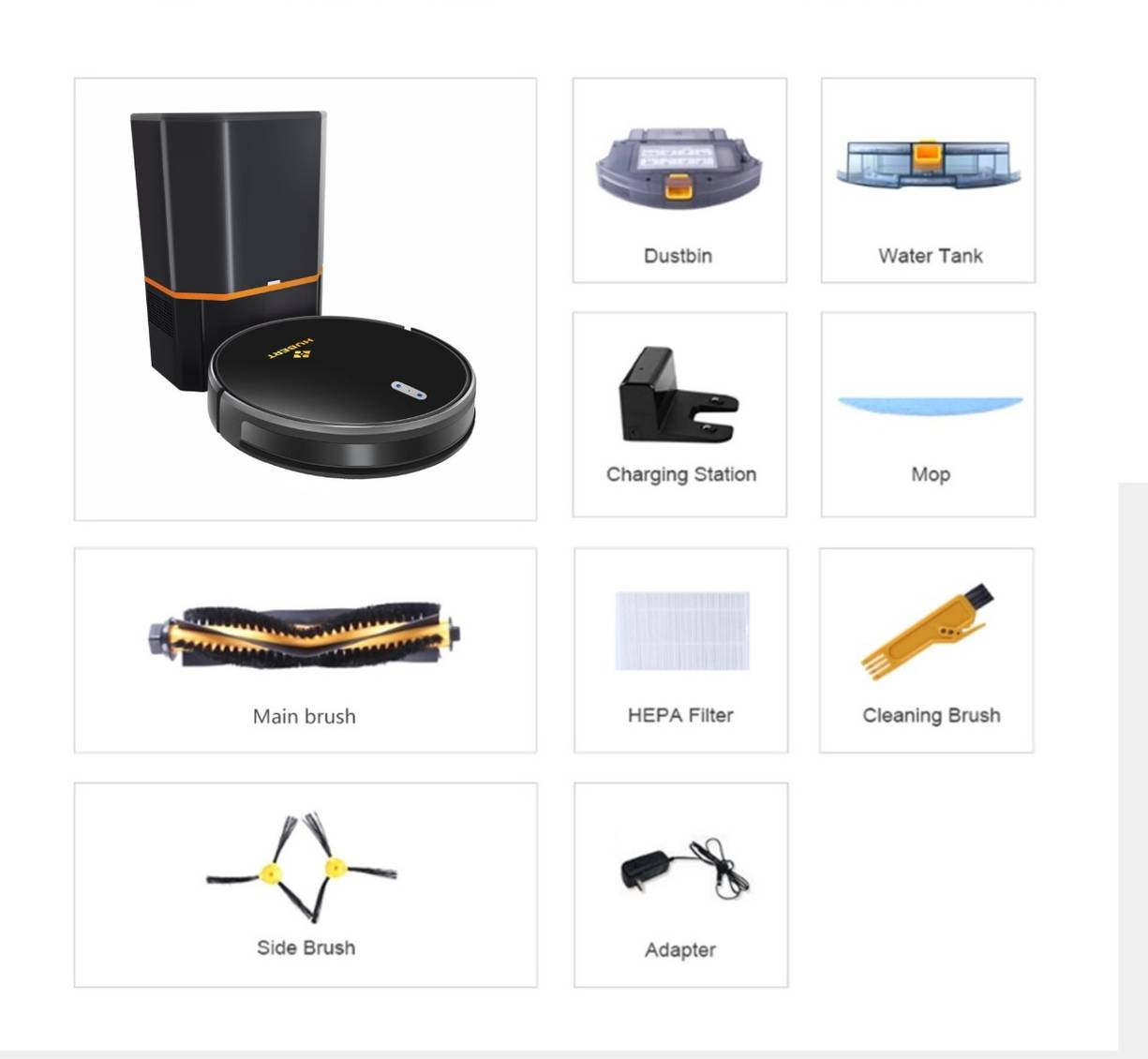 Robot hút bụi Hubert HB-A68-plus /Hình số 21